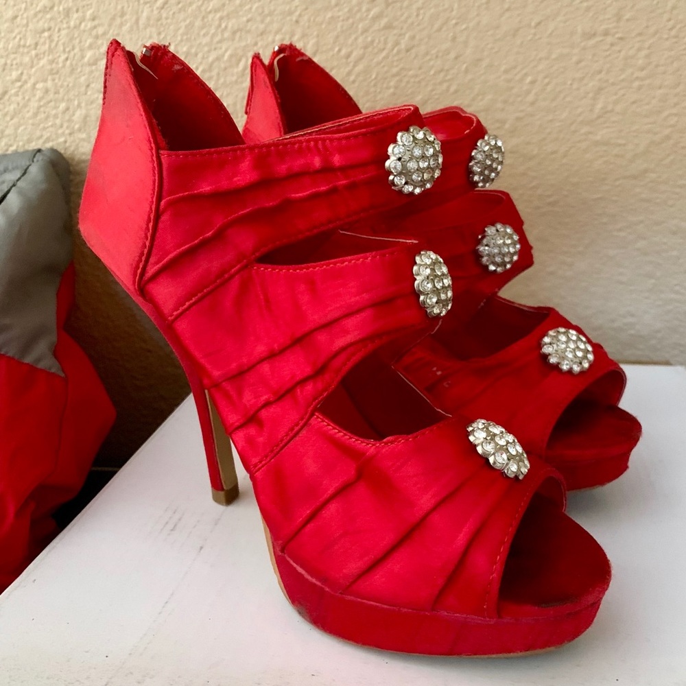 Prom red heels